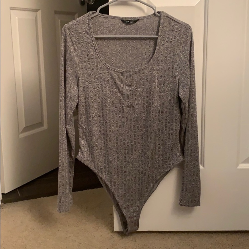 Gray bodysuit